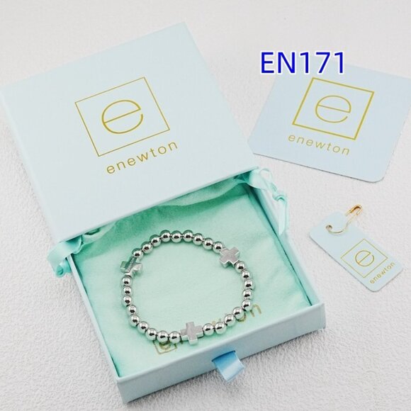 Enewton White Gold Cross Bracelet - Picture 2 of 6